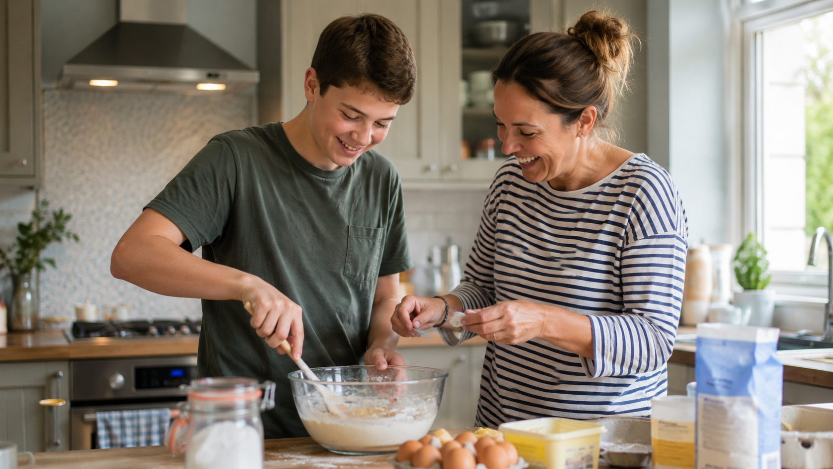 Short-Term Fostering 7 foster carer cooking teenager